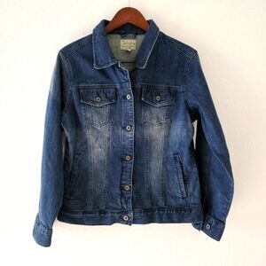 Cabela's jean jacket size M denim blue womens trucker casual